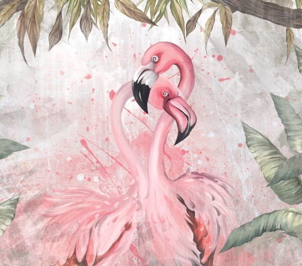 Fototapeta Flamingi w Objęciach