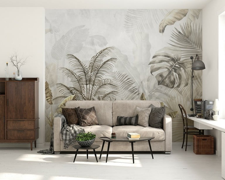 Fototapeta Złoto Tropikalnych Palm