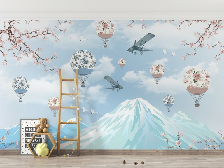 Fototapeta Balony i Samoloty w Kraju Kwitnącej Wiśni