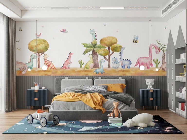 Fototapeta Kolorowe Dinozaury