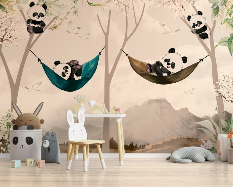 Fototapeta Wesołe Misie Panda