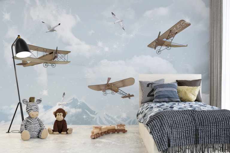 Fototapeta Aeroplany Wśród Mew