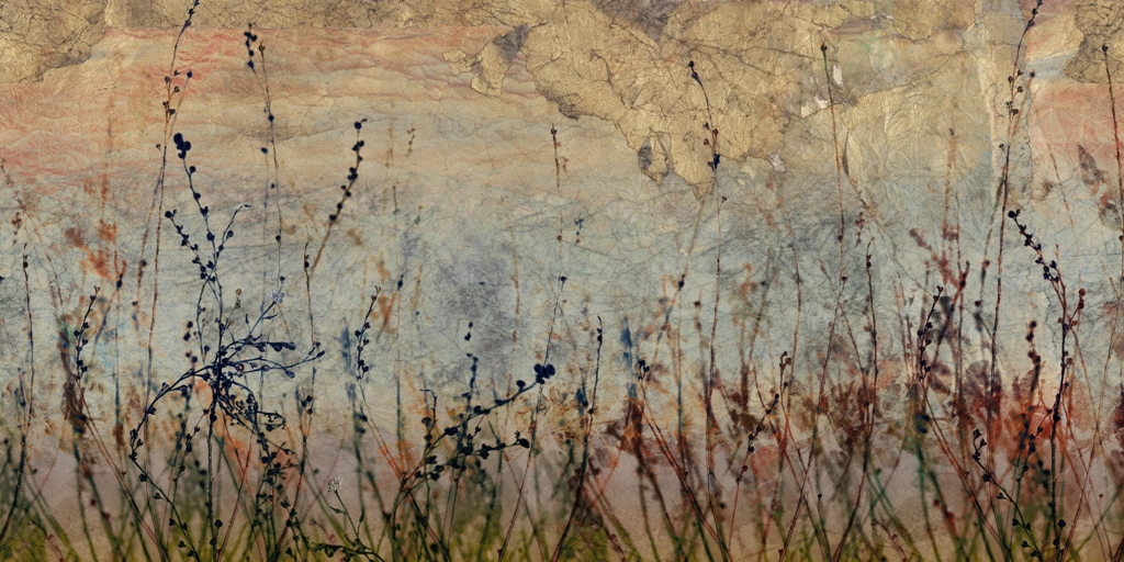Fototapeta w niejednorodnej tonacji z motywem roślinnym Ciemna Łąka - zdjęcie numer 2