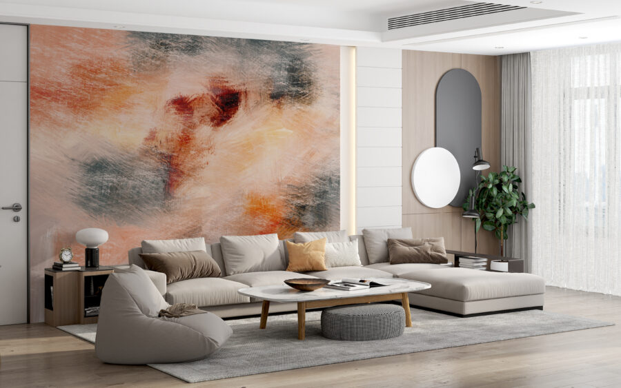 Fototapeta abstrakcyjna w wesołych kolorach Malowane Na Ścianie - główne zdjęcie produktu