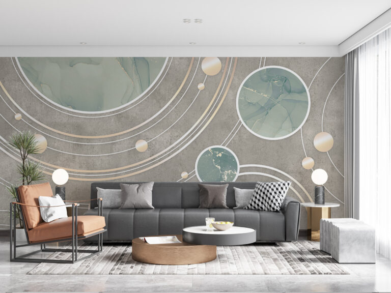 Fototapeta Marmurowy Taniec Planet