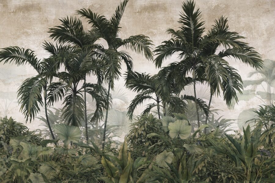 Fototapeta z palmami przywołująca gorące wakacje na wyspach Zielona Egzotyka - zdjęcie numer 2
