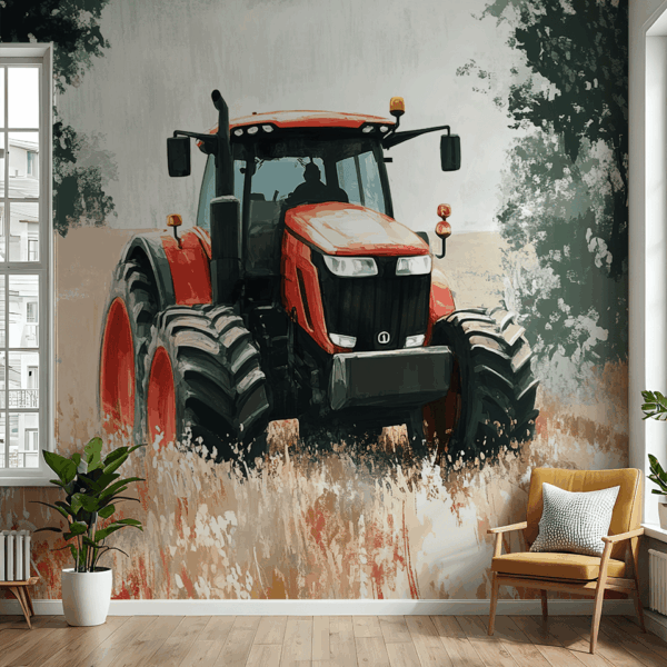 Fototapeta Czerwony Bohater Pola