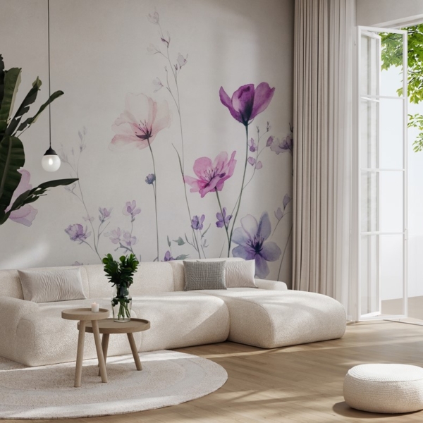 Fototapeta Fioletowe Polne Szeptanki