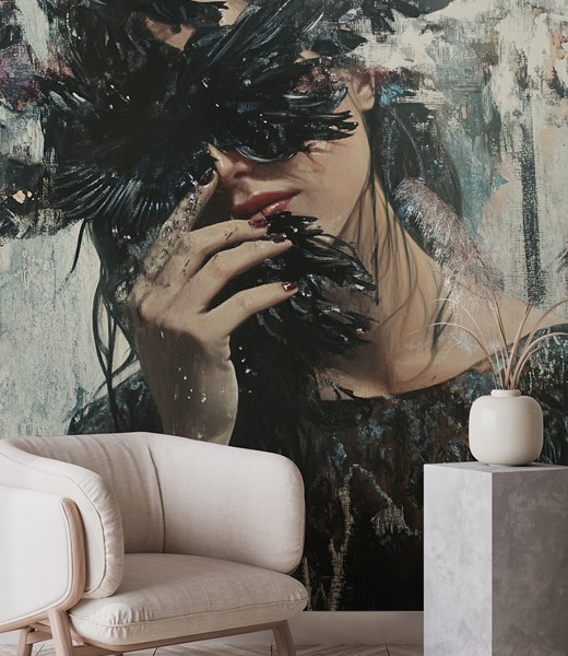 Fototapeta Czarne Skrzydła Tajemnicy