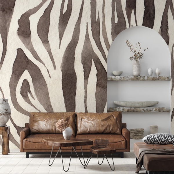 Fototapeta Brązowa Tekstura Zebry