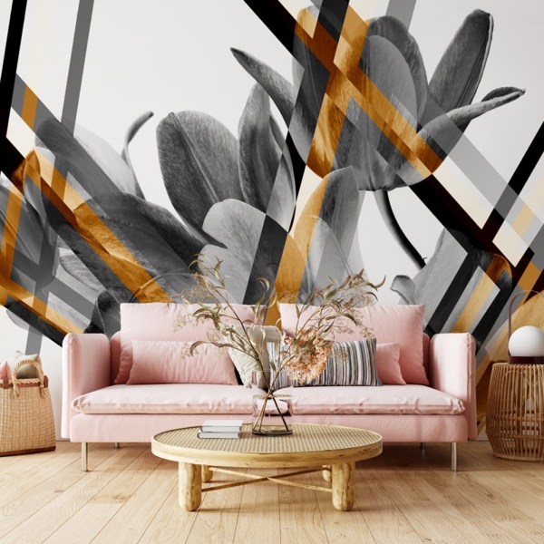 Fototapeta Geometryczne Kwiaty