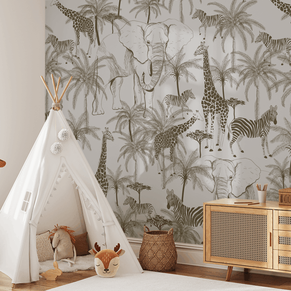 Fototapeta Zwierzęta Pod Palmami