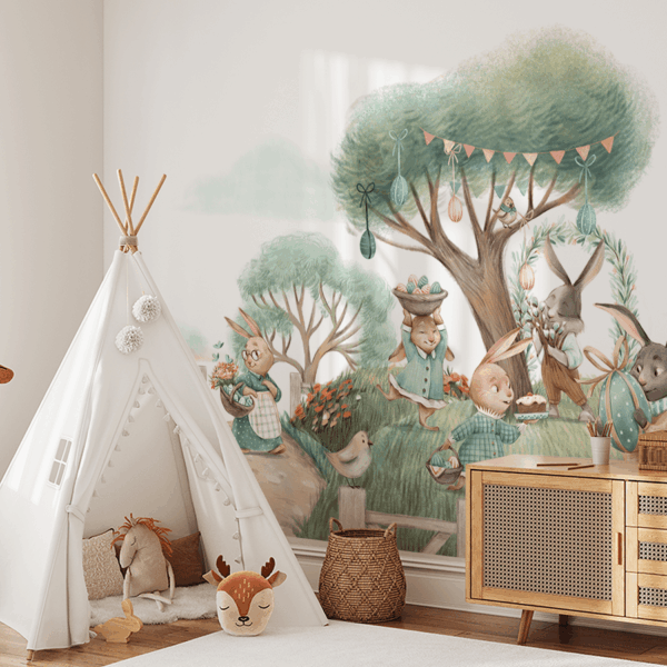 Fototapeta Wielkanocne Zajączki