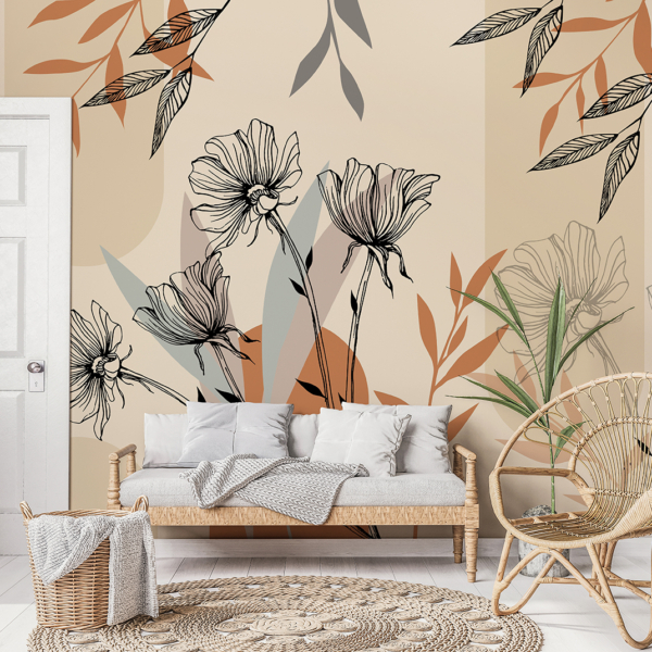 Fototapeta Minimalistyczne Kwiaty