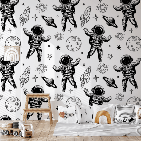 Fototapeta Astronauci w Galaktyce