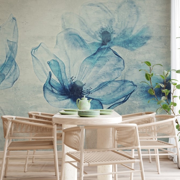 Fototapeta Błękitne Kwiaty