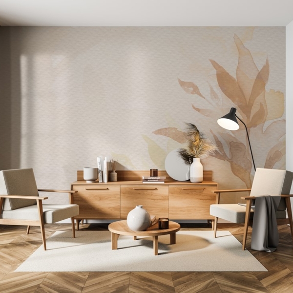 Fototapeta Zamglone Liście