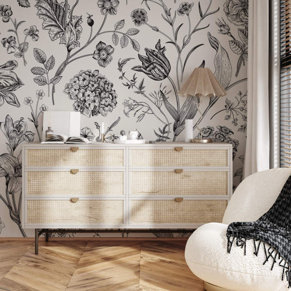 Fototapeta Klasyczna botaniczna elegancja