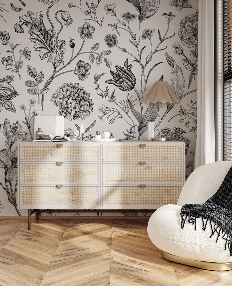 Fototapeta Klasyczna botaniczna elegancja