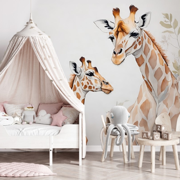 Fototapeta Rodzina Żyraf