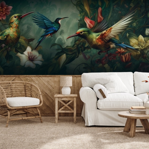 Fototapeta Kolibrowy Taniec w Dżungli