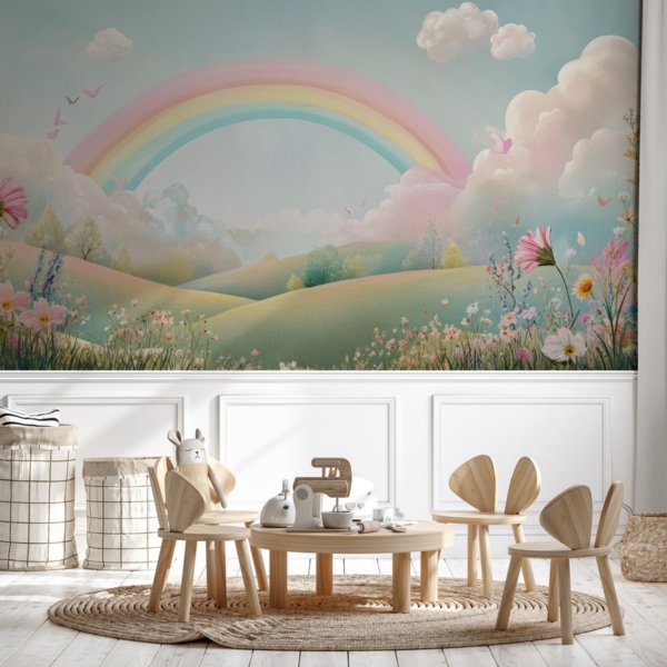 Fototapeta Tęczowy Raj na Łące