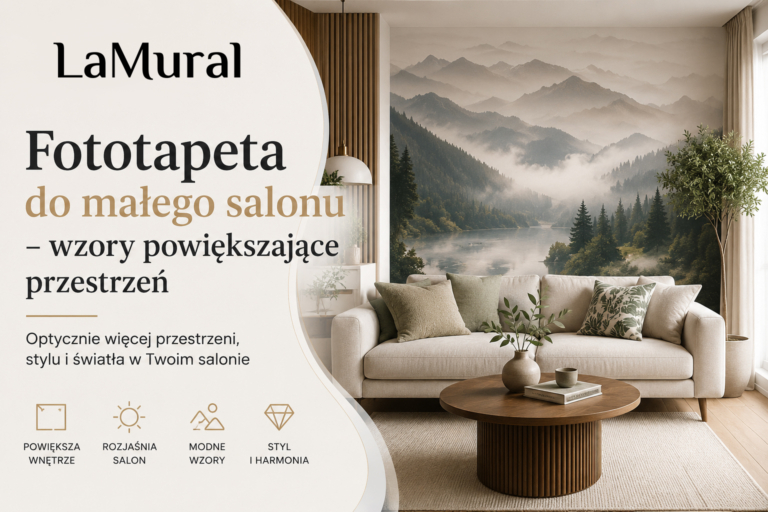 Przeczytaj więcej o artykule Fototapeta do małego salonu – wzory powiększające przestrzeń