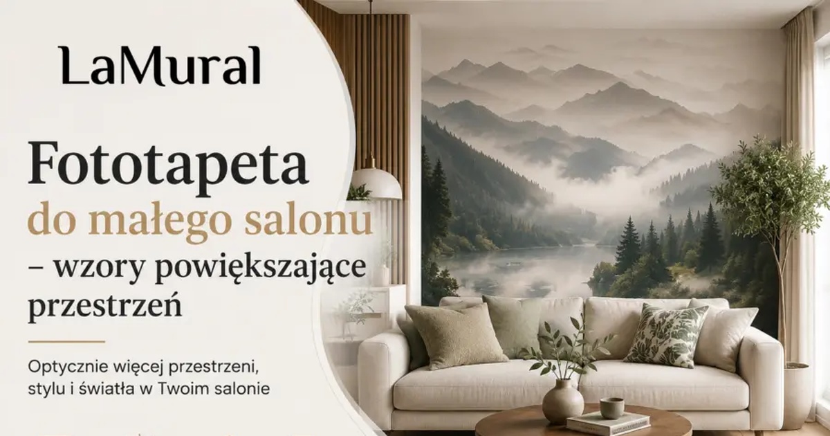 Przeczytaj więcej o artykule Fototapeta do małego salonu – wzory powiększające przestrzeń