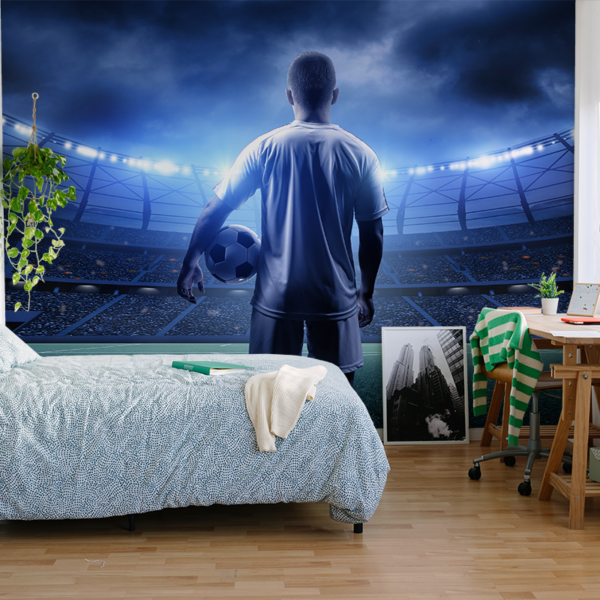 Fototapeta Piłkarz na Stadionie