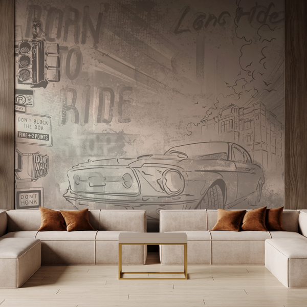 Fototapeta Auto Born to Ride