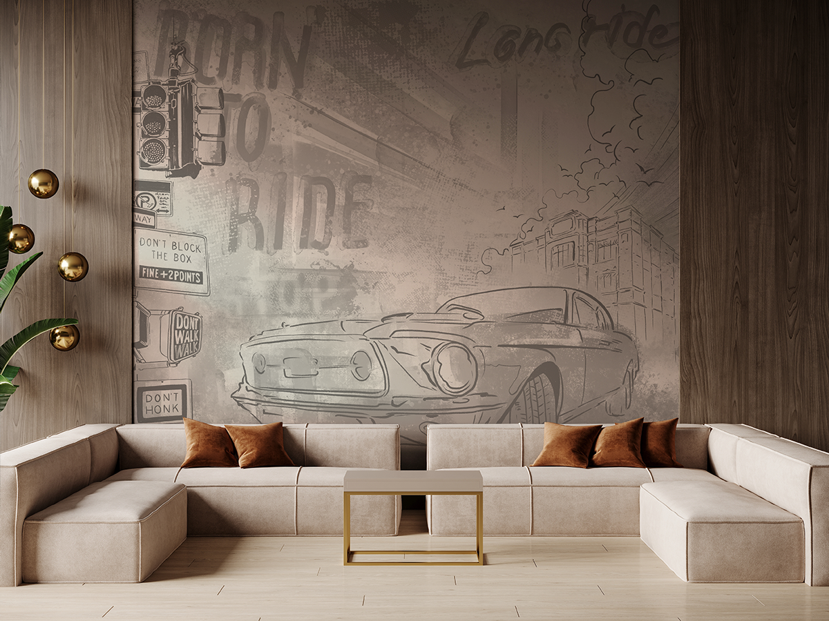 Fototapeta Auto Born to Ride