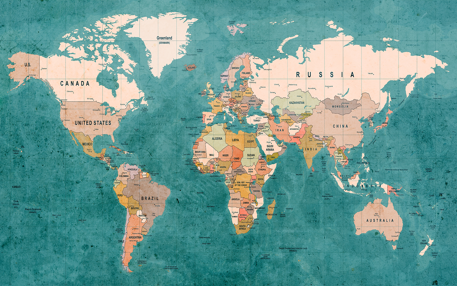 3d,World,Map,Wallpaper,With,Green,Background