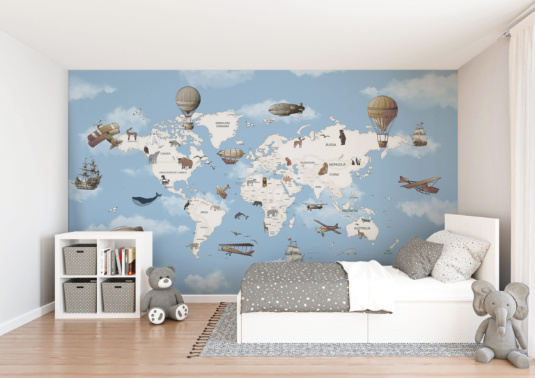 Fototapeta Dziecięca Mapa Świata