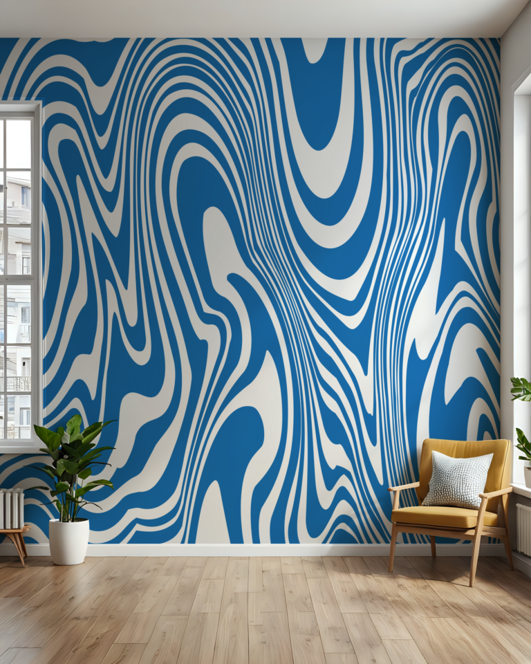Fototapeta Niebieska Abstrakcja Pop Art