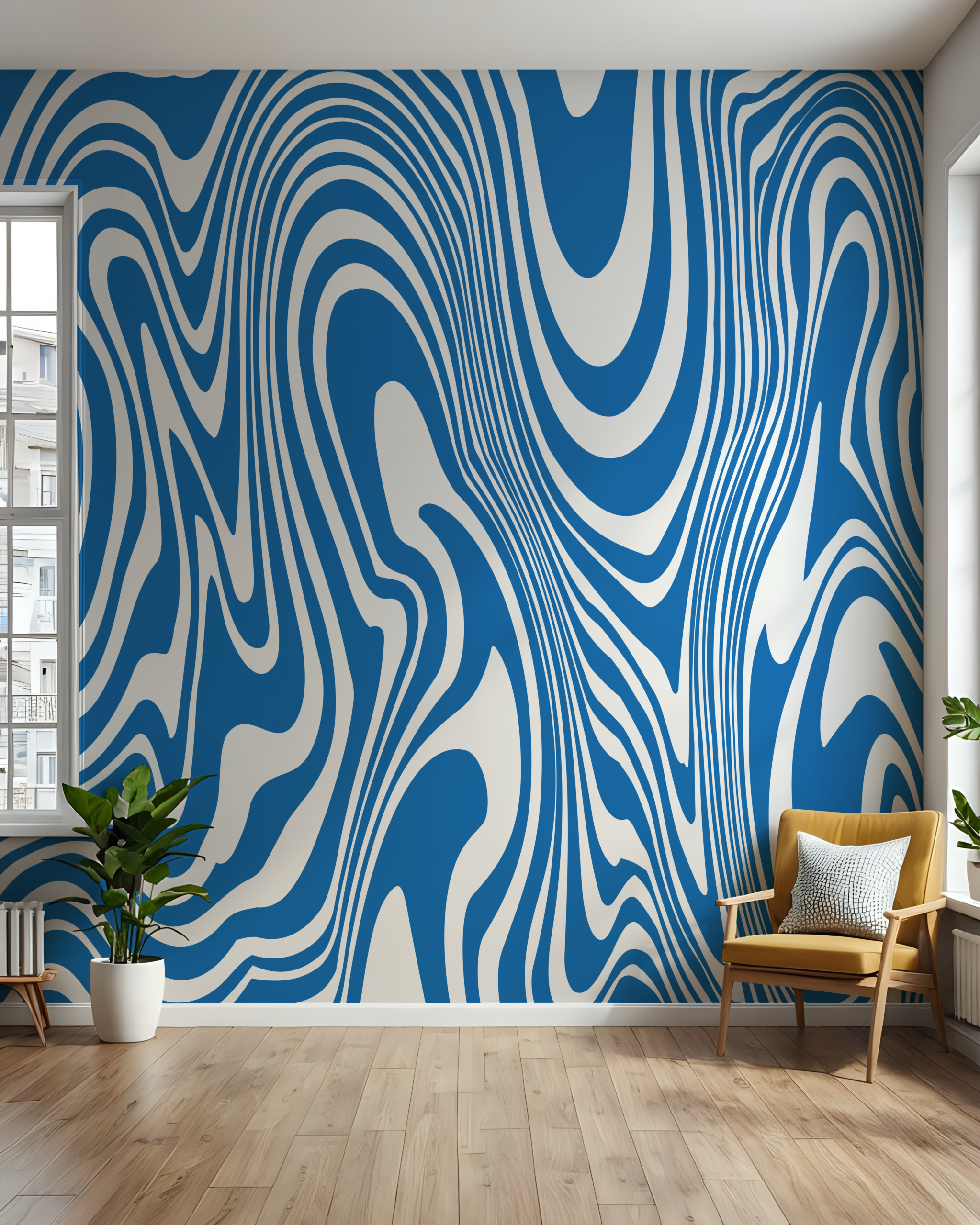 Fototapeta Niebieska Abstrakcja Pop Art