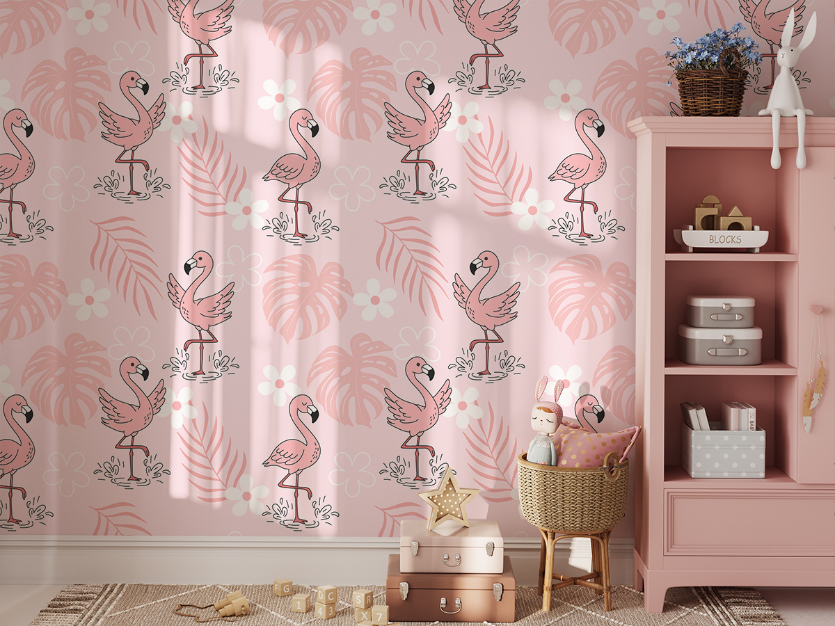Fototapeta Flamingi w Różu