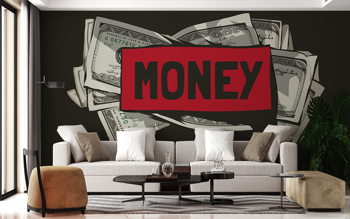 Fototapeta Money comes first