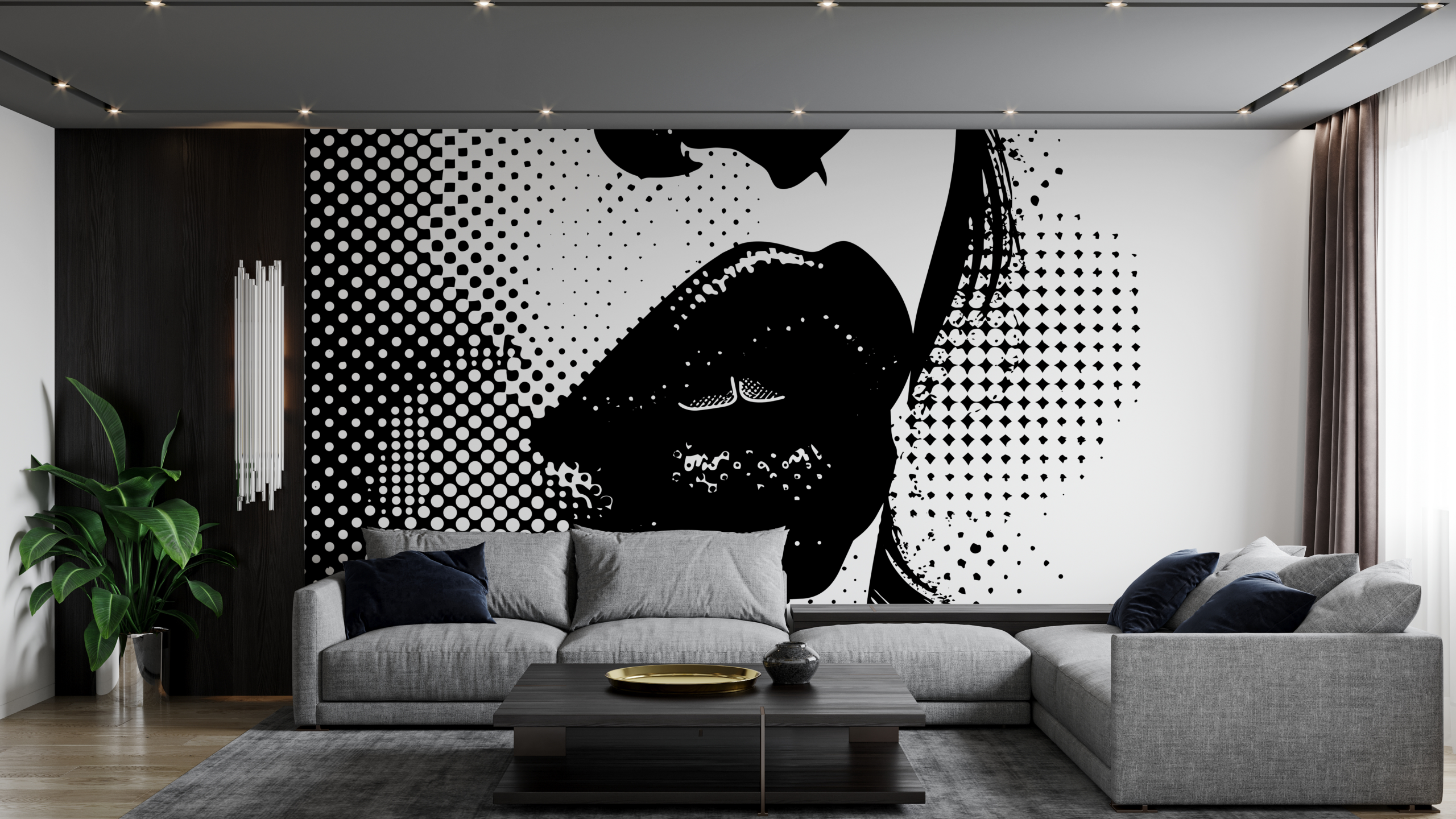 Fototapeta Usta w Stylu Pop Art