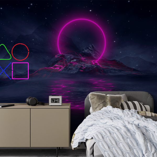 Fototapeta Neonowy Portal nad Jeziorem
