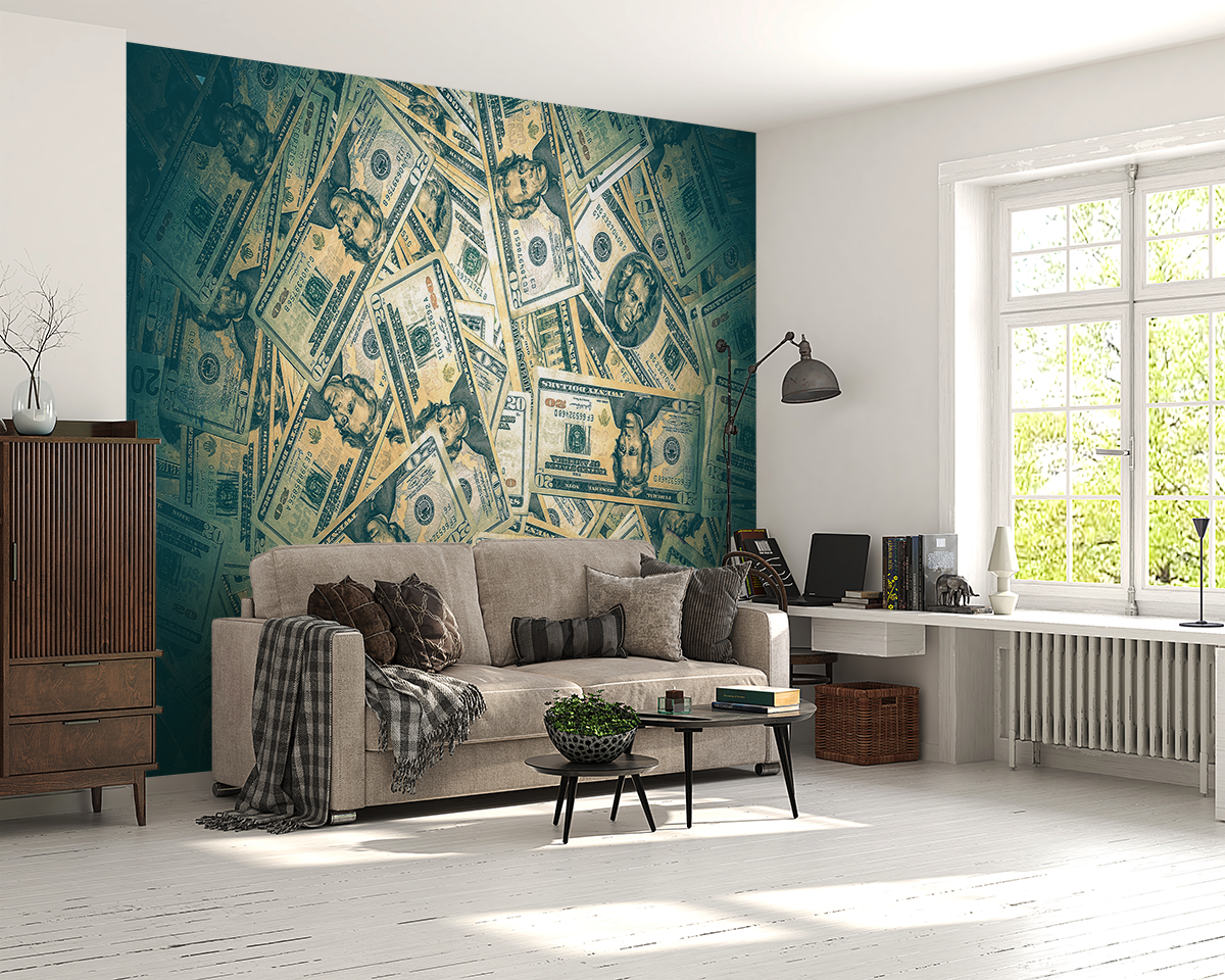 Fototapeta Stos Amerykańskich Banknotów