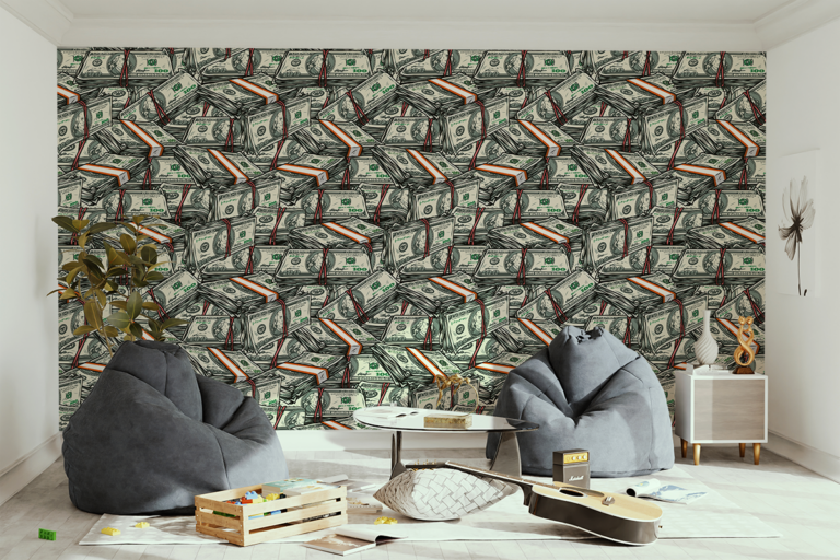 Fototapeta Paczki Dolarów Amerykańskich