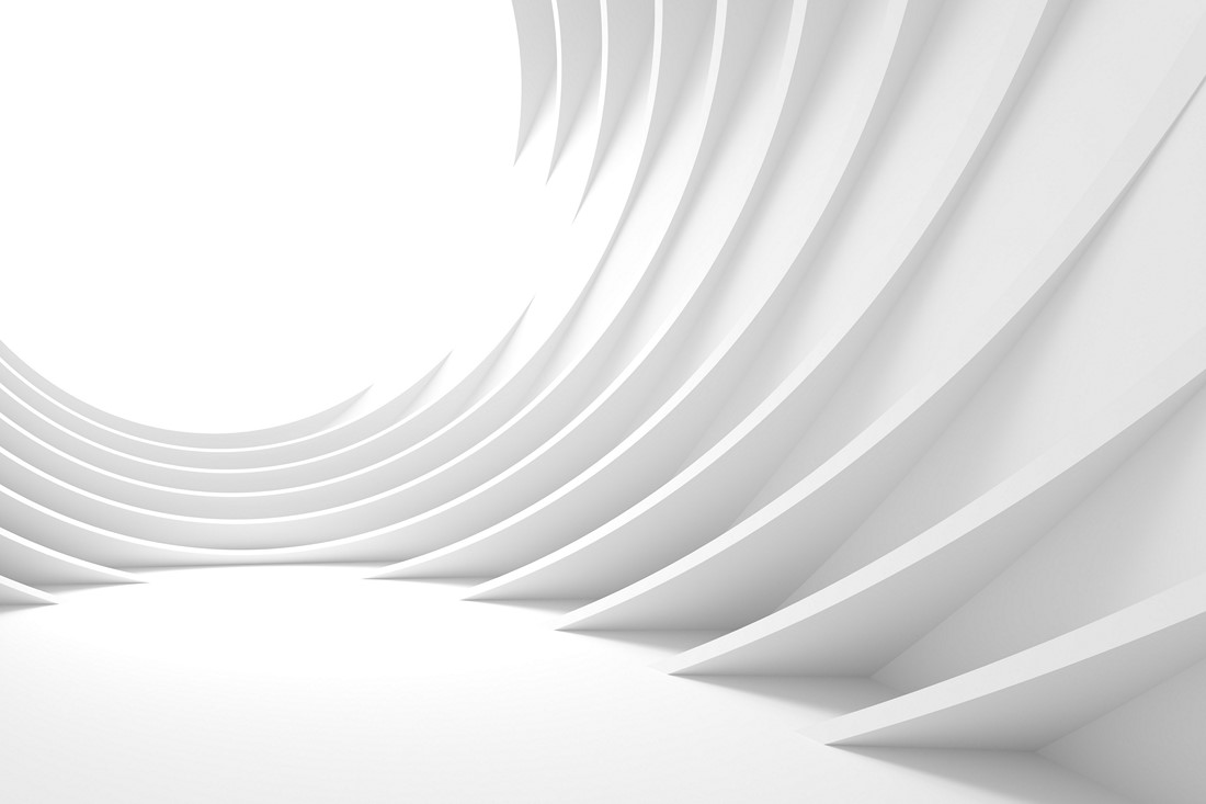 Modern Concept Wallpaper. White Indoor Texture. Clear 3d Illustration