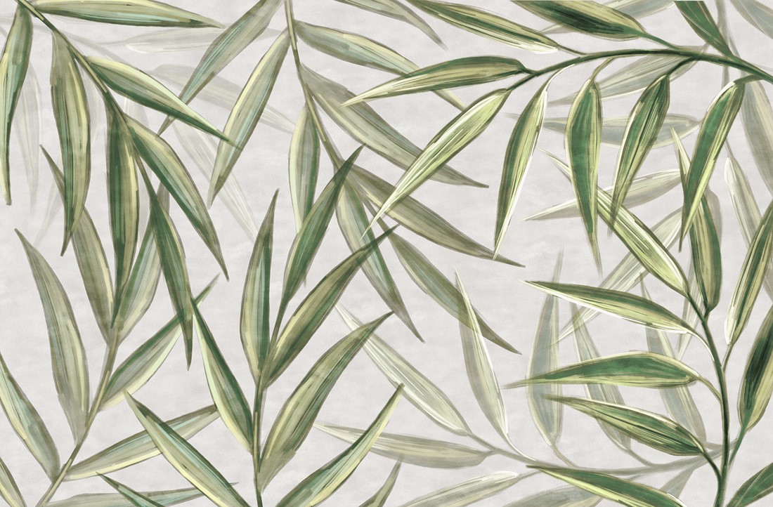 Abstraction,Of,Leaves,In,The,Style,Of,Digital,Oil,Painting.