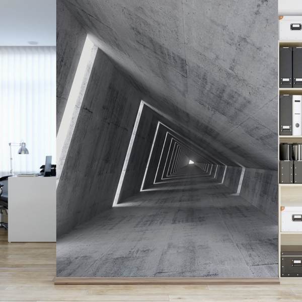 Fototapeta Betonowy Korytarz 3d