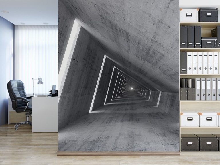 Fototapeta Betonowy Korytarz 3d