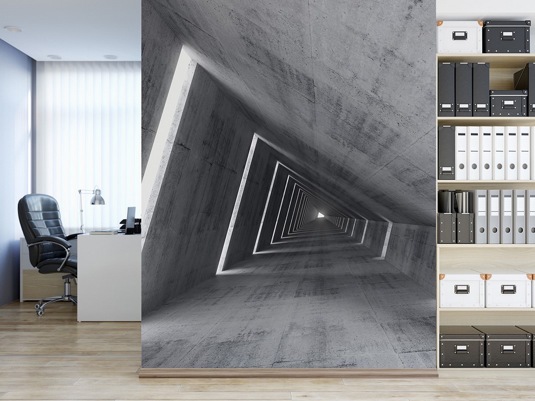 Fototapeta Betonowy Korytarz 3d