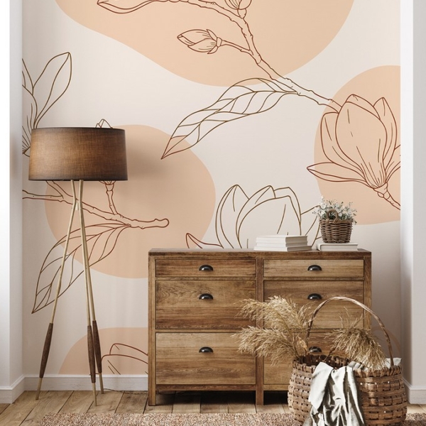 Fototapeta Brzoskwiniowe Magnolie
