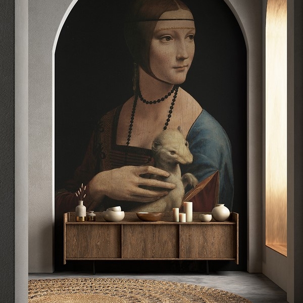 Fototapeta Dama Z Gronostajem
