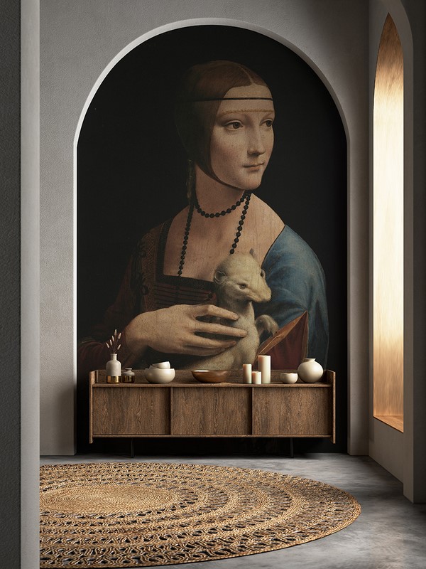 Fototapeta Dama Z Gronostajem