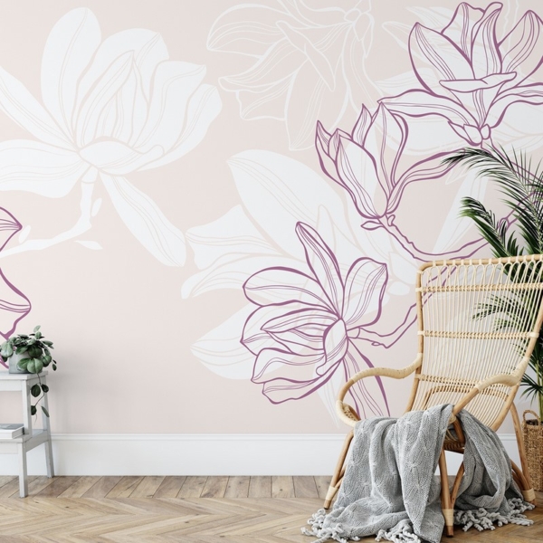 Fototapeta Magnolie w Konturze